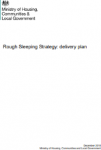 Rough Sleeping Strategy: delivery plan